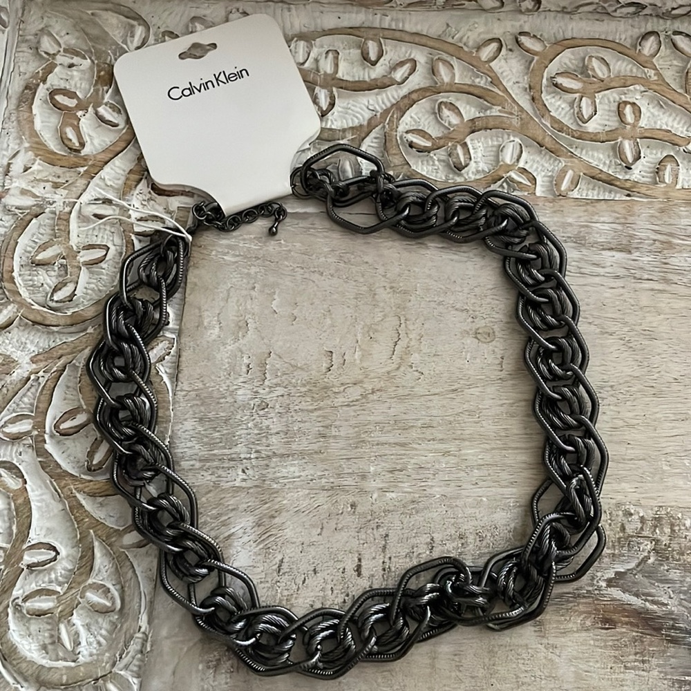 CALVIN KLEIN thick chain necklace